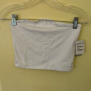 BP. Nordstrom Classic White Tube Top Size Small NWT